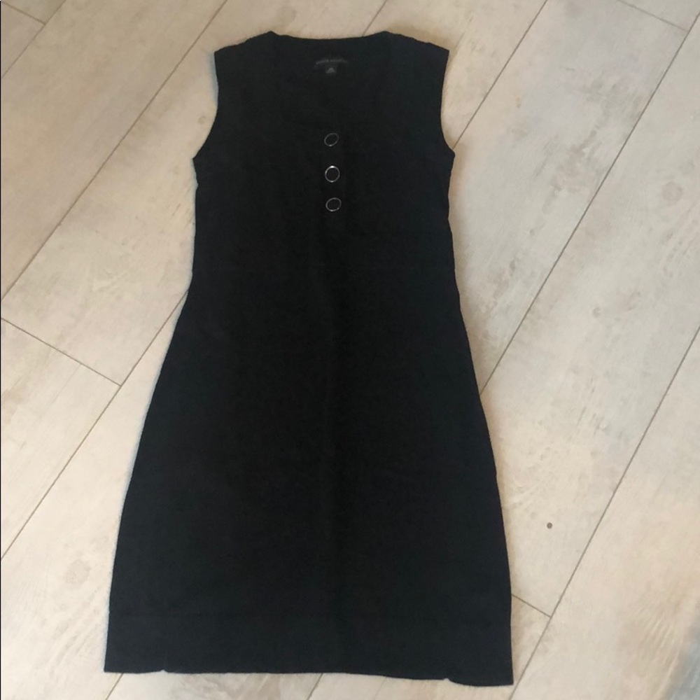 Banana Republic Black Sleeveless Sweater Dress
